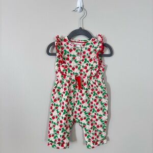 Baby Boden 3-6m Strawberry Romper